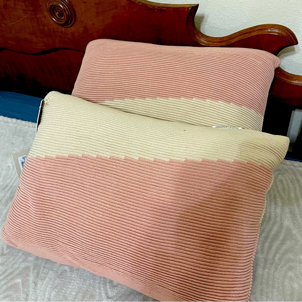 2-Habit Collection throw pillows
